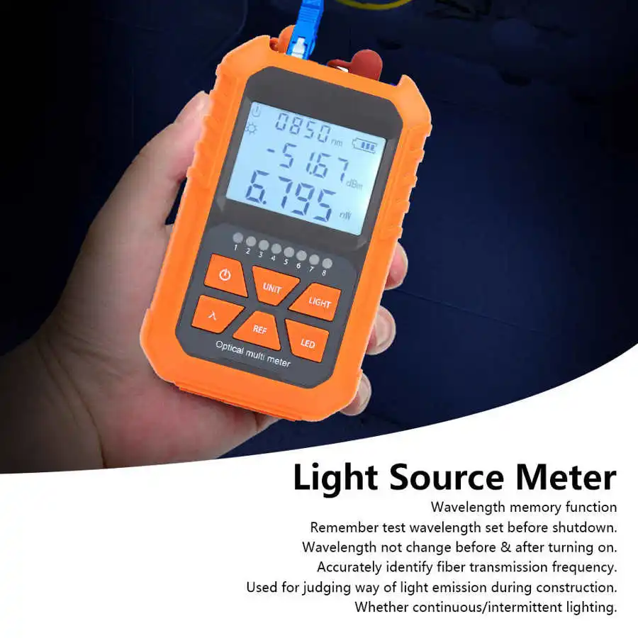 DC3-6V Mini FC/SC/ST оптический измеритель мощности от-70 до + 3 дБ тестер затухания