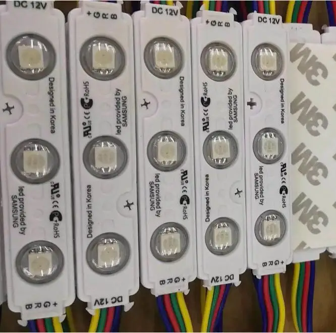 Очень яркий SMD5050 RGB светодиодный модуль водонепроницаемый 2811 1903 IC DC12V рекламный светильник, светодиодный подсветка для письма канала