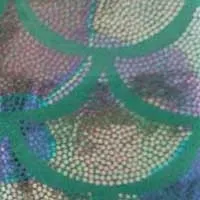fish scale L green Взрослый высокопроизводительный трико Блестящий металлический балет танец короткий рукав совок шеи эластичный купальник гимнастическое трико танцевальная одежда - Цвет: fish scale L green