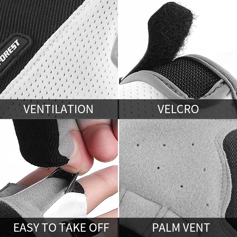 Kyncilor Cycling Clothing Summer Cycling Gloves Shock Absorption Pad Breathable Anti-slip MTB Glove Hiking Bike Gloves For Sport 4