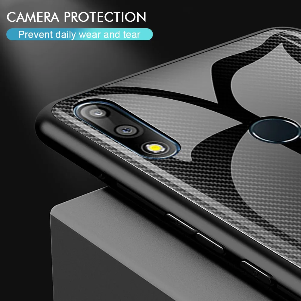 Модный чехол для Asus Zenfone Max Pro M2 ZB633KL ZB631KL M1 ZB601KL ZB602K бизнес градиент закаленное стекло Чехол для мобильного телефона