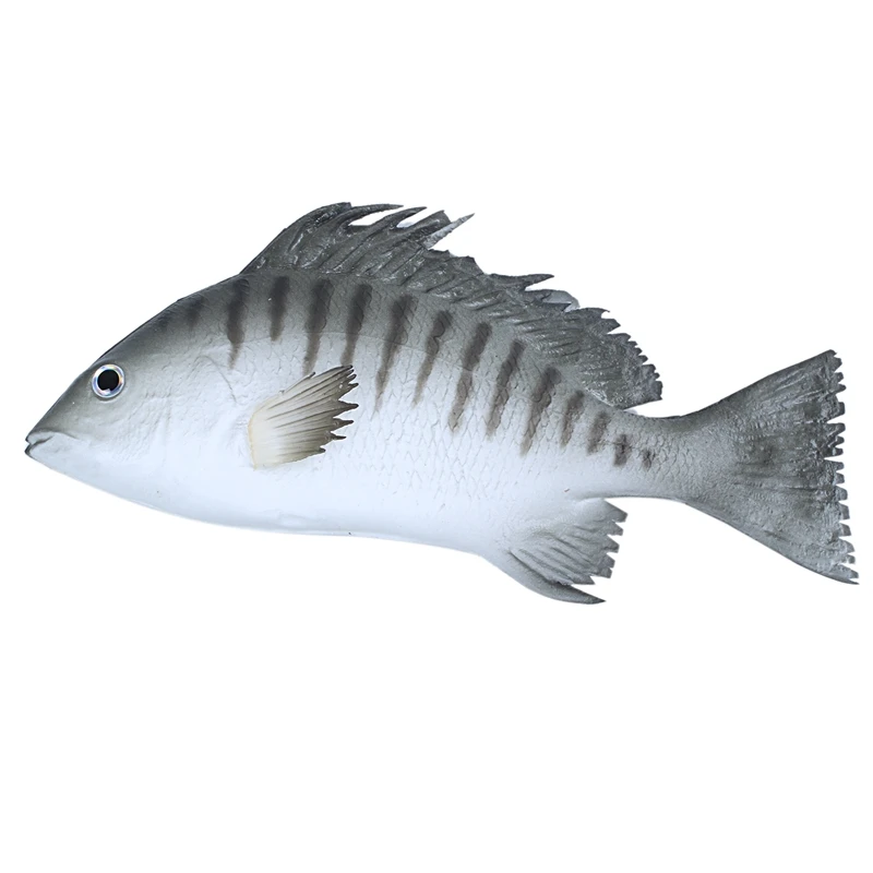 

9.5 inch Artificial Black Snapper Fake Fish Decoration for Home Party Christmas Display