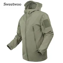 Уличная Водонепроницаемая флисовая куртка охотничья ветровка лыжная куртка походная дождь Кемпинг Рыбалка тактическая одежда мужские и ампво мужские