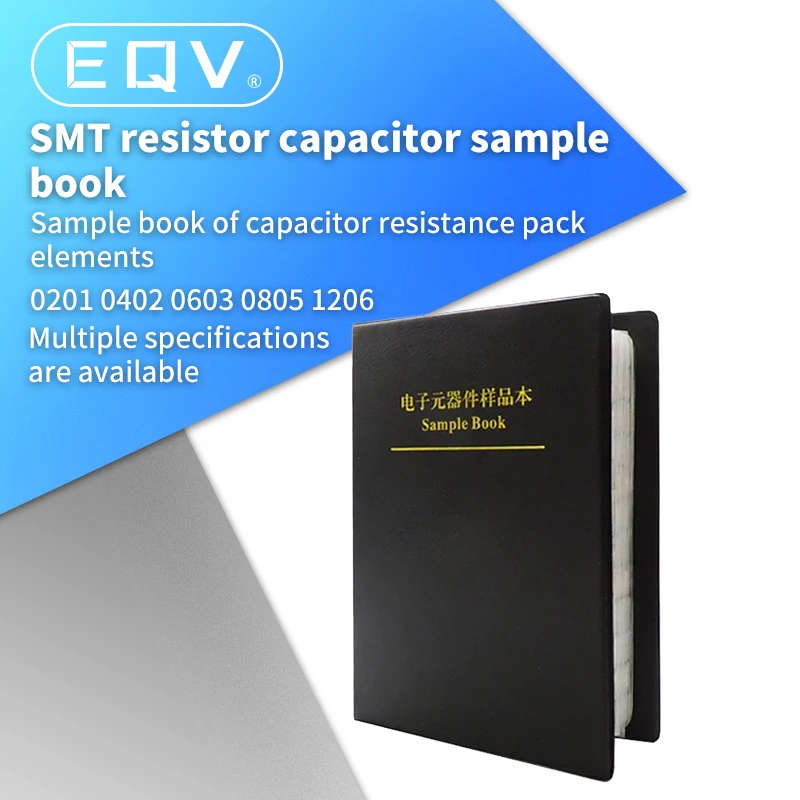 

SMD Resistor 0201 0402 0603 085 1206 1% Many varieties capacitor resistor pack engineer professional component sample book