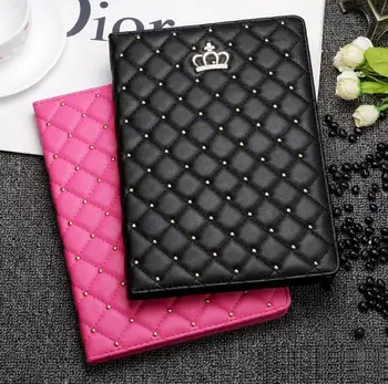 

Crown Leather Smart Case Stand Cover For iPad 2 3 4 AIR PU Leather Cover For Apple iPad MINI 1 2 3 4