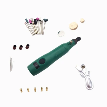 

Usb 5V Dc 10W Portable Mini Wireless Grinding Machine Variable Speed Rotary Tools Kit Electric Grinder Engraving Drilling Polish