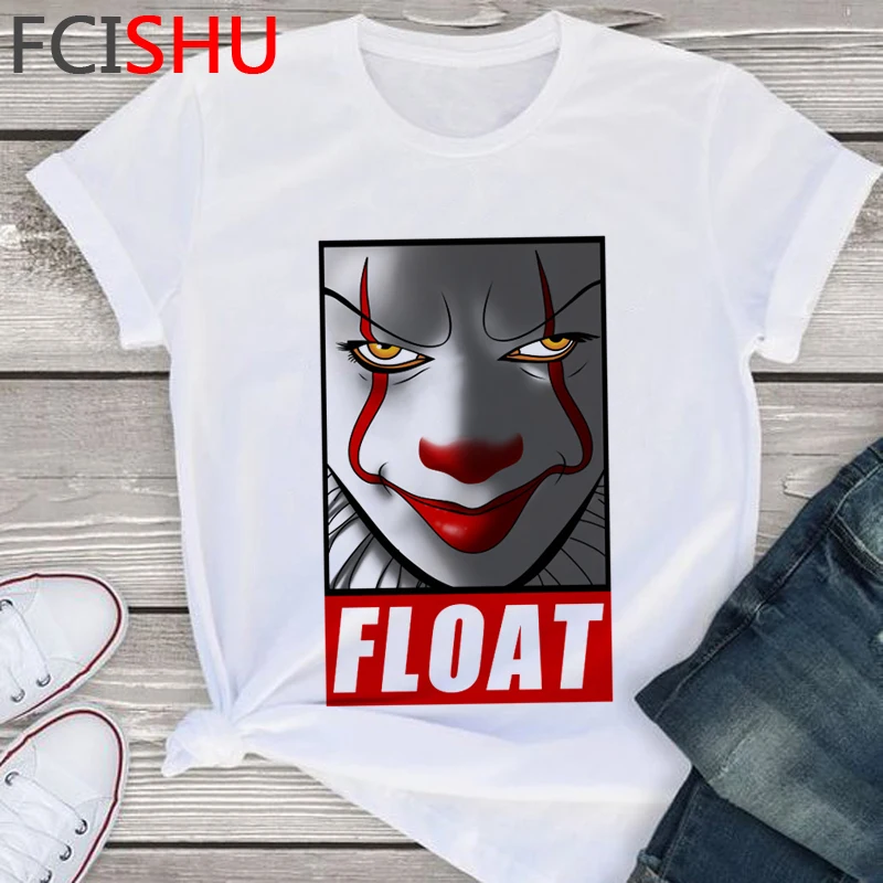 Мужская футболка в стиле Харадзюку It Clowns Friends Horror летняя с забавным