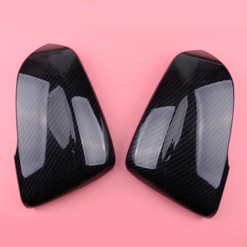 

CITALL 1 Pair Car Carbon Fiber Style Side Wing Mirror Cover Cap ABS Fit for BMW X1 E84 F20 F21 F22 F30 F31 F32 F33 F36