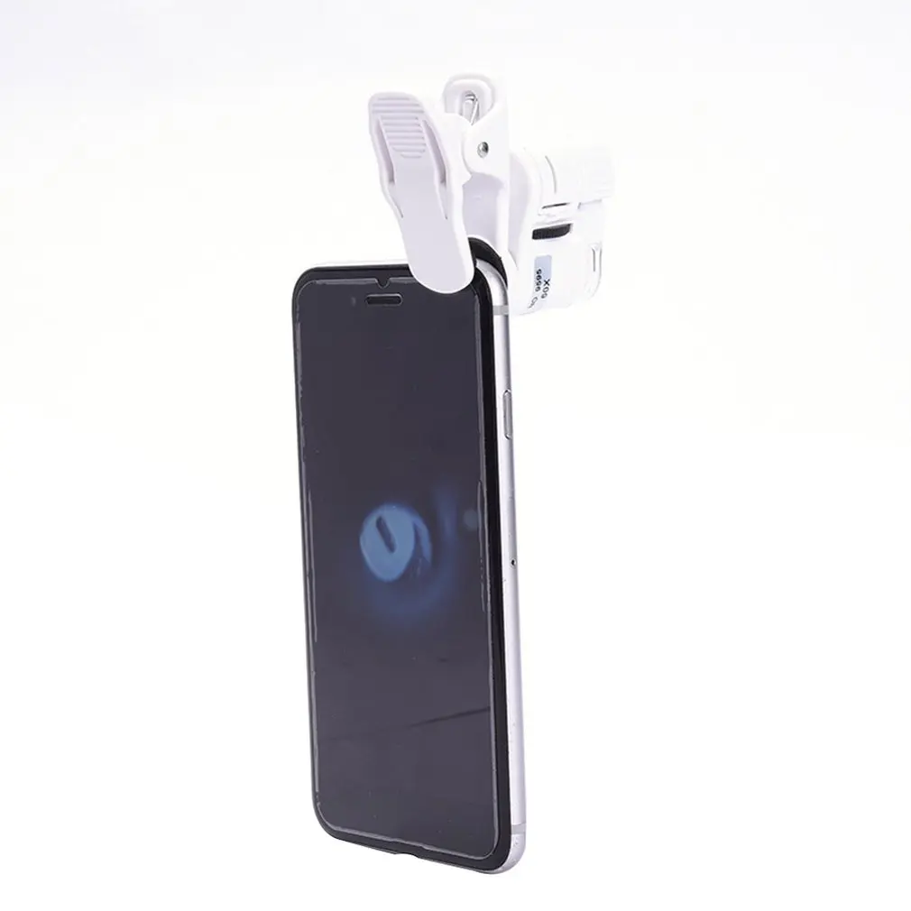 Мобильный телефон 60X макрообъектив HD телефон микроскоп с универсальным зажимом внешний зум линзы для iPhone samsung и смартфона