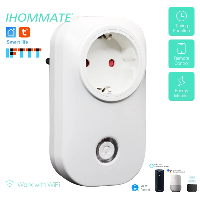 10 шт. 16A Smart life APP Wi Fi умная розетка ЕС Корея Россия вилка монитор питания умный