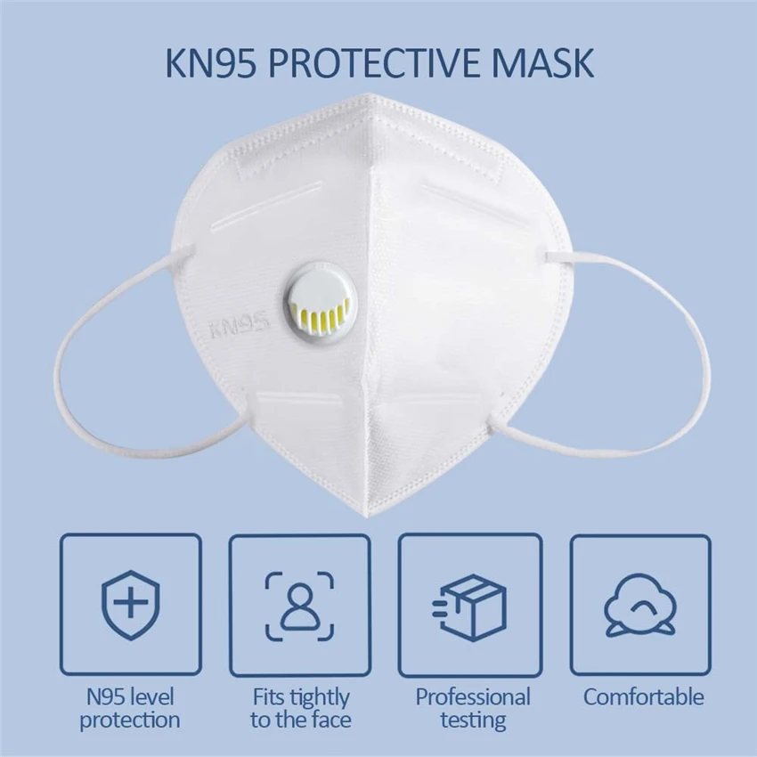 

5pcs/10pcs Respirator Dustproof Mask Anti-fog Face Mask Mouth Cover Air Filter Dust Proof Protection Masks