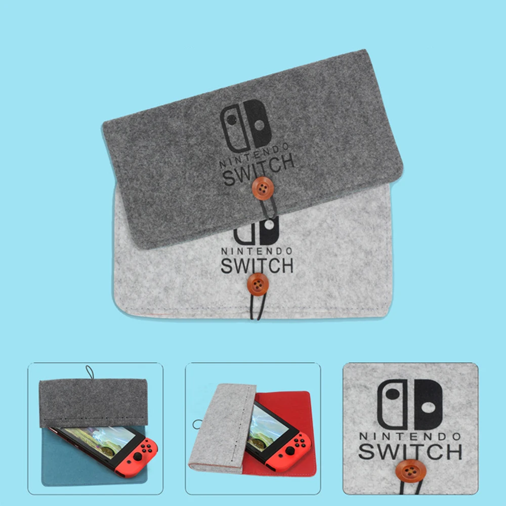 Фетровая сумка для хранения игровой консоли Nintendo Switch защитный чехол