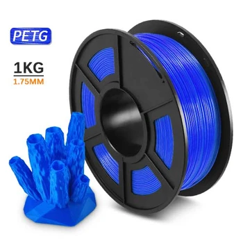 

PETG 1kg 3D Printer Filament Petg 1.75mm filamento Petg Пластик 1 Кг Good Acid And Alkali Resistance blue Bright Color