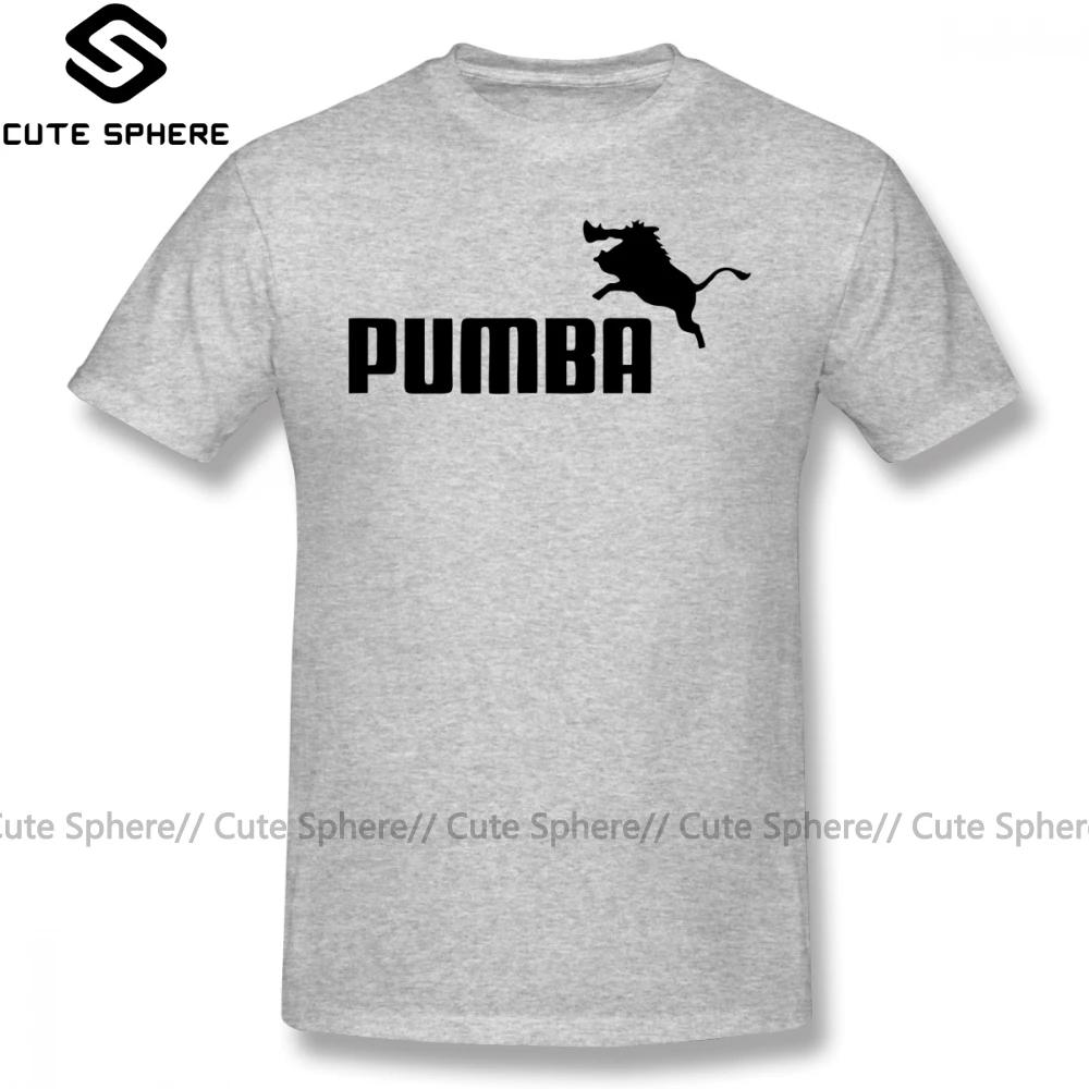 Футболка с логотипом Pumba, футболка с надписью Big Fun, футболка с коротким рукавом, Пляжная Мужская футболка с принтом, 100 хлопок