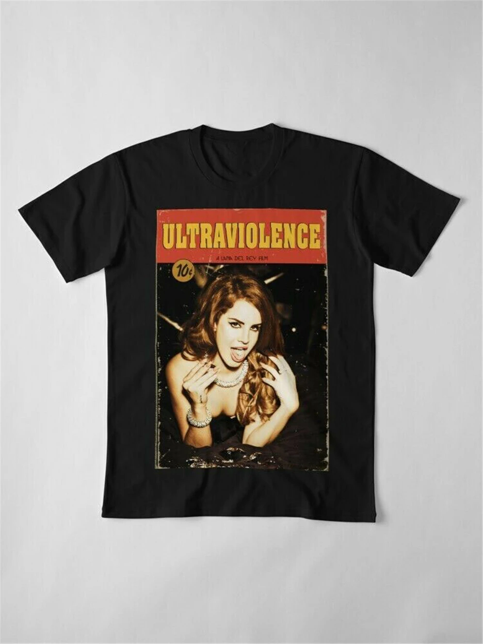 Целлюлозный художественный постер пародия Ultra VIOLATION Lana Del Rey фильм черная футболка