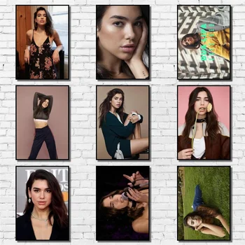 

Dua Lipa Whitepaper Poster Art Painting Abstract Fancy Wall Sticker for Coffee House Bar