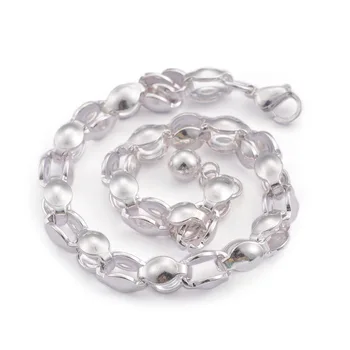 

Fashion Beads Bracelets Stainless Steel Link Beaded Bracelets Jewelry For Women