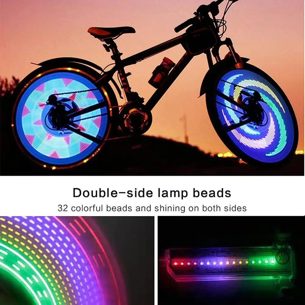 Bike Accessories 3D Bicycle Spoke LED Lights Illuminate the Streets Fancy LED Colorful Bike Wheels Light bicycle parts bike accessories