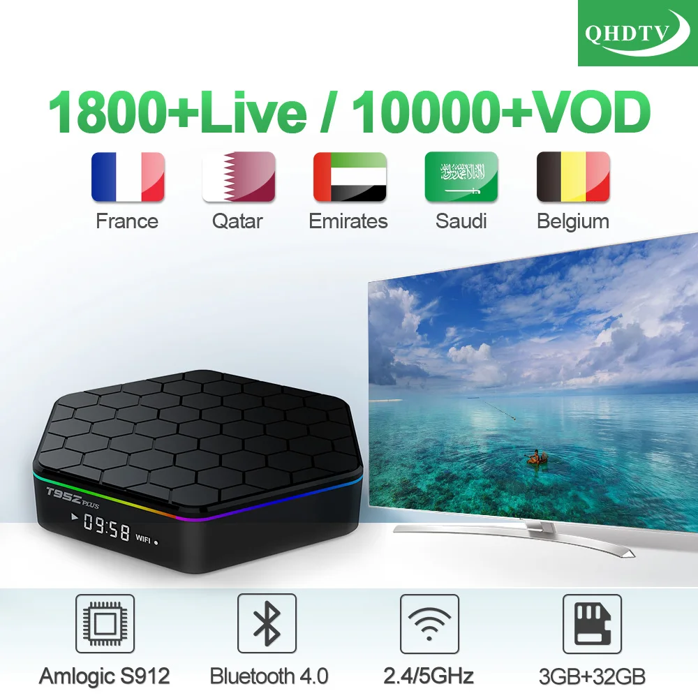 1 jahr QHDTV T95Z Plus IPTV Tunesien Box Android 7.1 Box S912 3GB 32GB S912 Niederlande Belgien Französisch Arabisch IPTV Media Player 1 jahr QHDTV T95Z Plus IPTV Tunesien Box Android 7.1 Box S912 3GB 32GB S912 Niederlande Belgien Französisch Arabisch IPTV Media Player