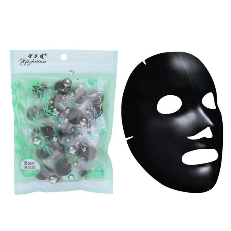 

New Black Bamboo Charcoal Refresh Moisturizing Revitalizing Face Mask Makeup Whitening Compact Concealer Prevent Bask Skin Care