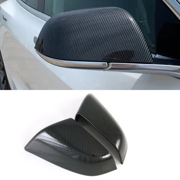 

Car Styling 2PCS ABS Plastic Rearview Mirrors Decorative Cover Trim For Tesla Model S 2015 2016 2017 2018 2019