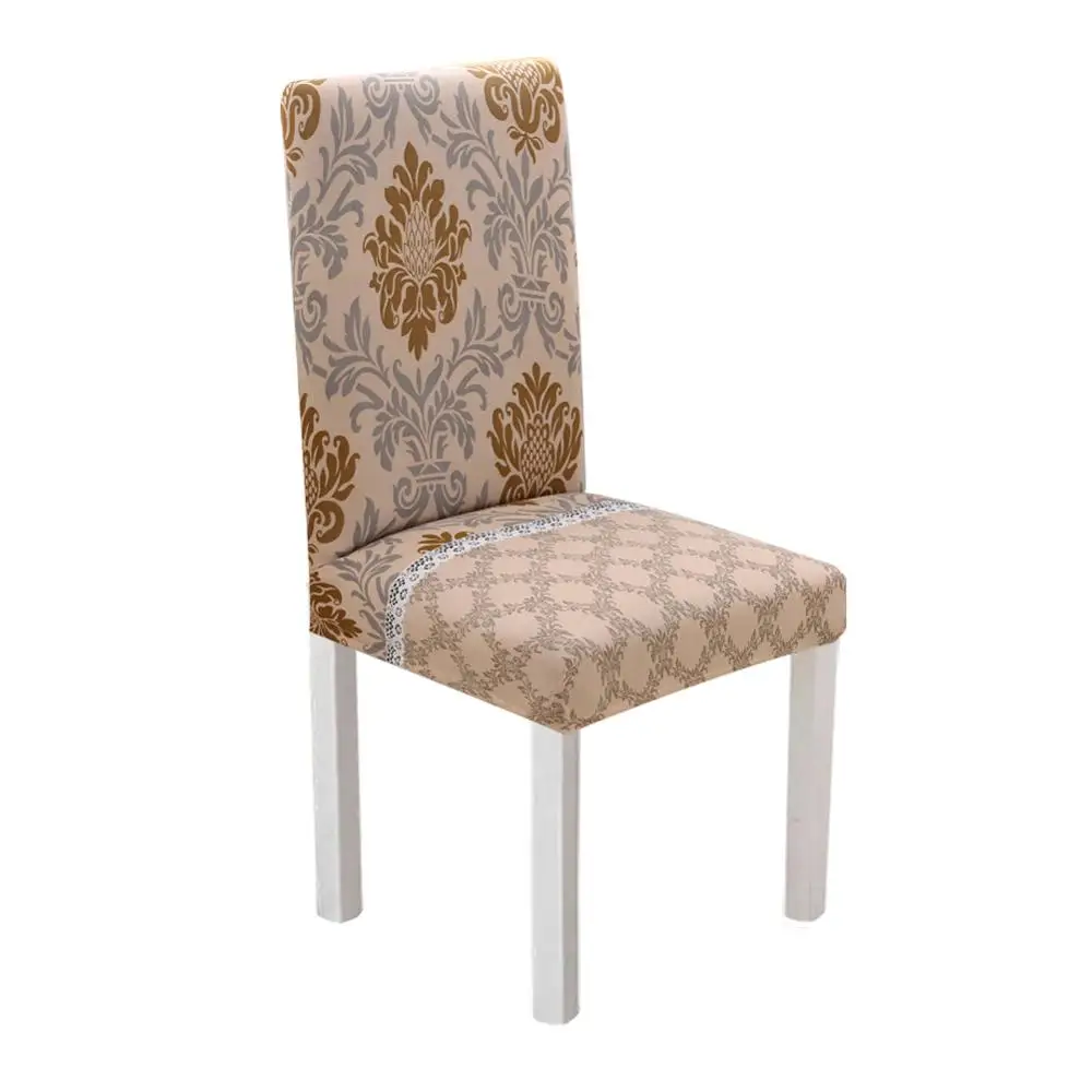Meijuner чехол для кресла спандекс Чехол для стула эластичный цветочный принт нескользящий стул съемные сиденья для гостиницы столовой - Цвет: O