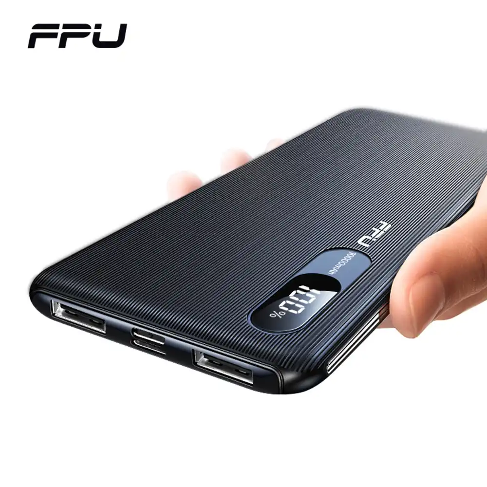 Fpu Power Bank 10000 Mah Tragbare Ladegerat Power 10000 Mah Schlanke Usb Poverbank Telefon Externe Batterie Lade Fur Xiaomi Mi 9 Powerbank Aliexpress