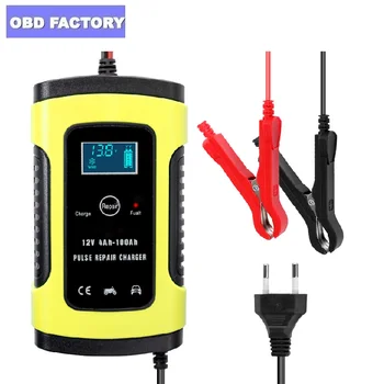 

12V 6A Full Automatic Car Battery Charger Intelligent Fast Power Charging Pulse Repair Chargers Wet Dry Lead Acid Battery-charge