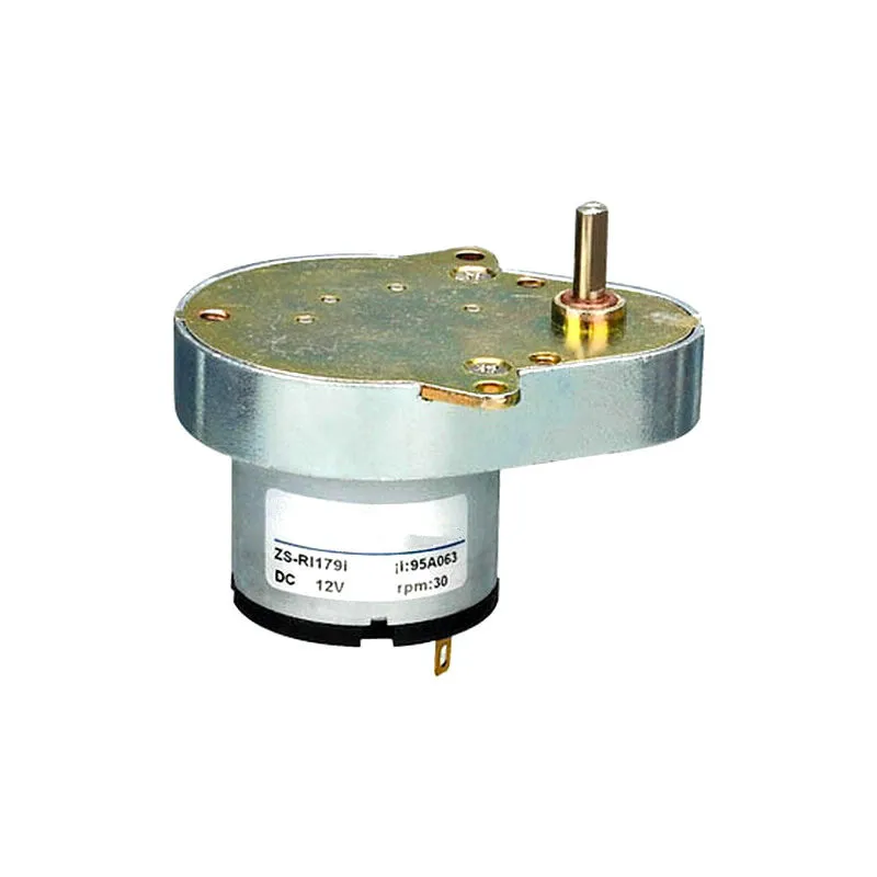 

Hugwit DC Motor 12V Volt Gearbox All Metal Gears Dc Reduction Engine 30rpm Low Speed Motor Low Noise Large Torque 5kg.cm