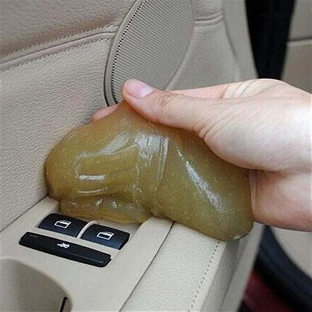 

Portable Super Practical Dust Cleaning Soft Clay Red Air Conditioner Outlet Vent Interior Dust Dirt Cleaner Car Auto Accessories