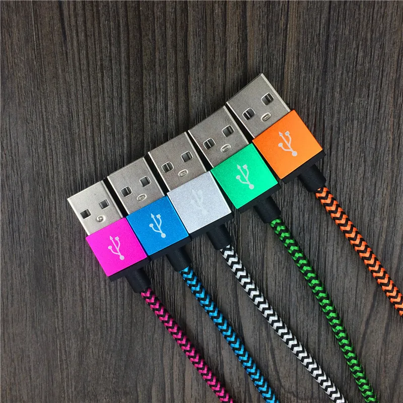 Зарядный кабель в нейлоновый оплетке с разъемом Micro USB для быстрой зарядки передачи и синхронизации данных Зарядное устройство Кабельный Шнур для Android мобильный телефон samsung huawei Xiaomi OPPO SONY Tablet