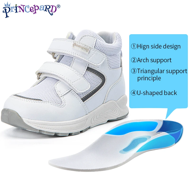 Girar Implacable neumonía Princepard zapatos ortopédicos para niños, zapatillas de cuero con otras  funciones, color blanco, para otoño| | - AliExpress