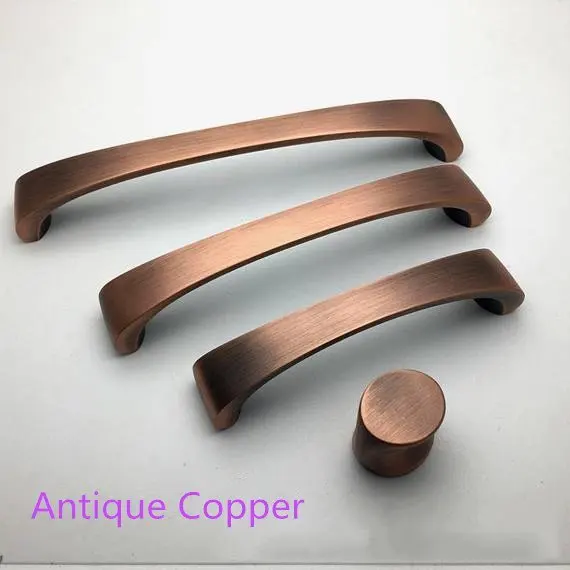 

3.75" 5'' 6.3'' Antique Copper Bronze Drawer Pulls Knobs Black Dresser Handle Brushed Nickel Kitchen Cabinet Door Handles Knob