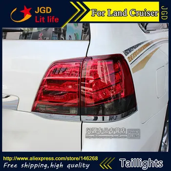 

Car Styling tail lights for Toyota Land Cruiser 2010-2012 LED Tail Lamp rear trunk lamp cover drl+signal+brake+reverse
