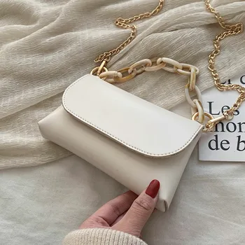 

CROWDALE Baguette for women shoulder messenger bag handbags and purses PU Leather zipper fashion small crossbody bags soild