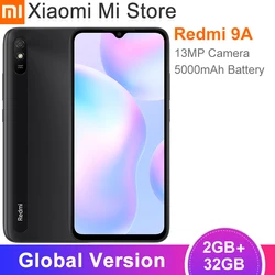 Новая глобальная версия Xiaomi Redmi 9A мобильный телефон 2 ГБ 32 ГБ MTK Helio G25 Octa Core 6,53 дюйм5000 мАч 13MP камера заднего вида
