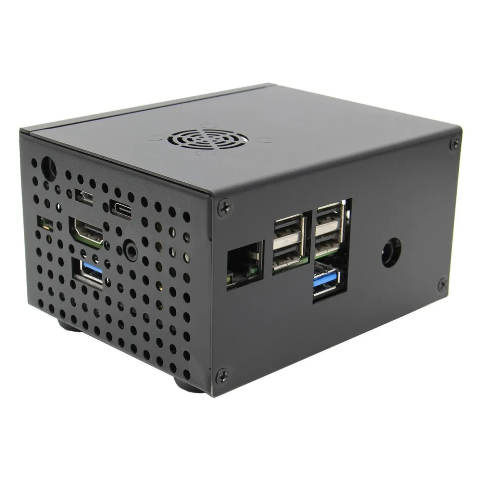 Raspberry Pi X820 V3.0 SSD и HDD SATA плата хранения соответствующий металлический чехол/корпус+ выключатель питания+ вентилятор охлаждения комплект