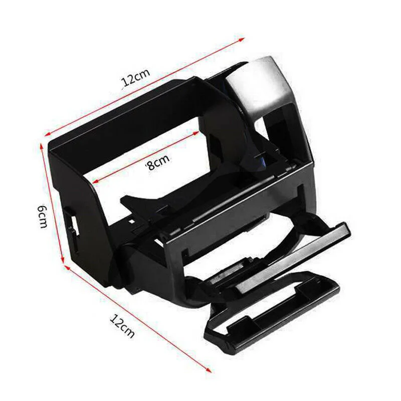 1 шт. держатель на вентиляционное отверстие автомобиля держатель стенд 123x55x65 мм Черный ABS для телефона бутылка для напитков многофункциональный держатель чашки
