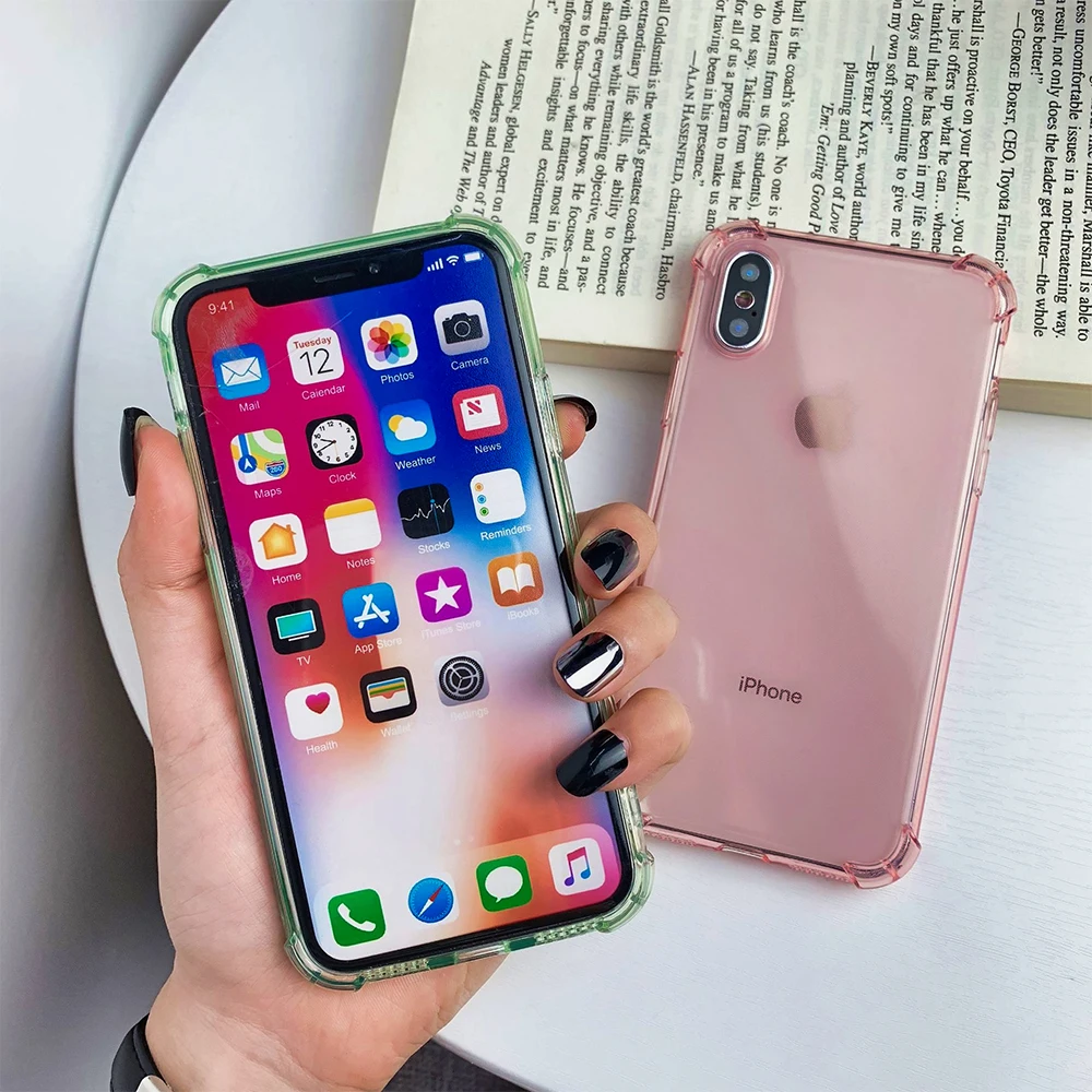 Подходит для iPhone11 яркий прозрачный однотонный Чехол мобильного телефона apple 11Promax