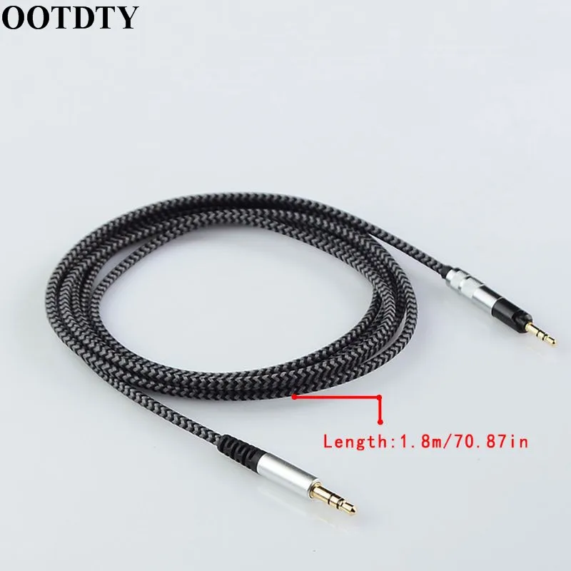 OOTDTY Замена 1,4 м/1,8 м нейлоновый тканый кабель для наушников HD598 HD558 HD518 HD595