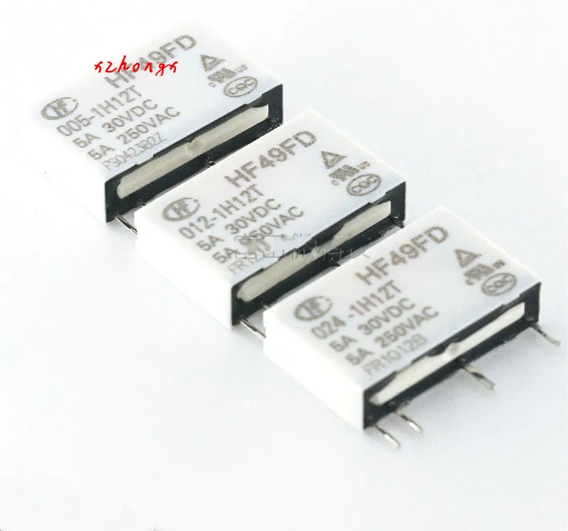 

relay hf49fd-012-1h2t HF49FD-005-1H12T HF49FD-024-1H12T 4pin 5A250VAC HF49FA-012-1H1T
