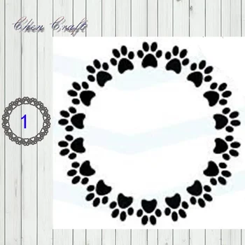 

Metal Cutting Dies Dog palm and bone combination For DIY Scrapbooking Decorative Embossing Handcraft Die Cutting Template 2019