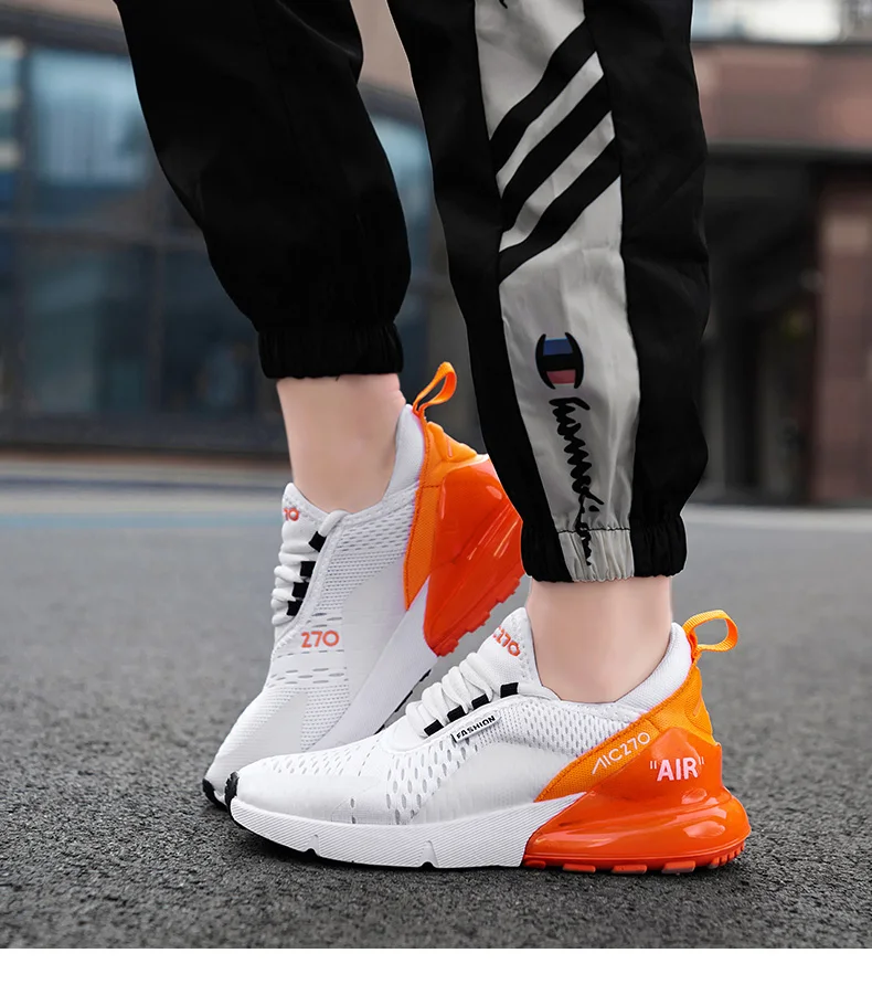 Женская обувь для бега; модные оригинальные женские брендовые кроссовки на шнуровке; оранжевая спортивная обувь для тренировок для женщин; deportivas mujer