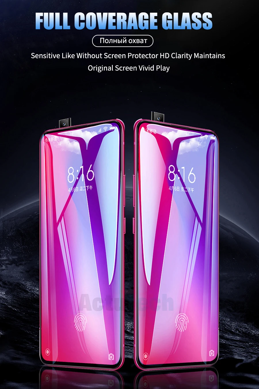 6D Full Glue Cover Tempered Glass For Xiaomi Redmi 4X  6/6A  6Pro/A2lite Note 5 Pro plus Note 6 Pro Screen Protector Glass Film
