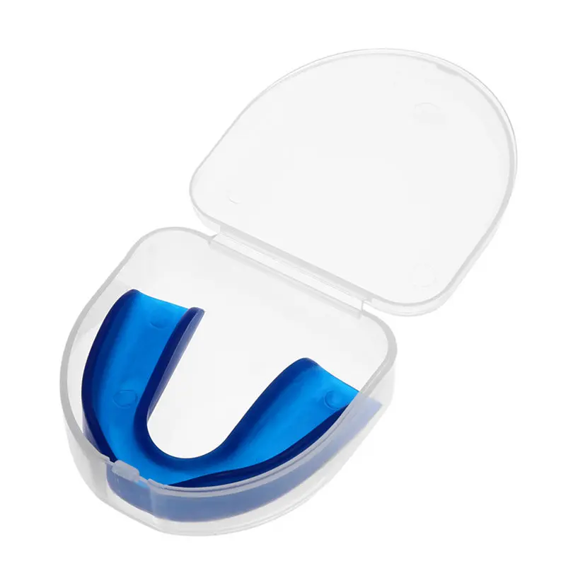 CLEAR Gum Shield Teeth Protector Mouth Guard Piece Rugby Sports
