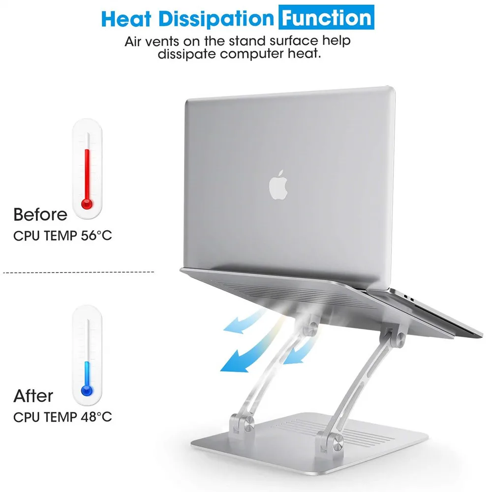 Подставка для ноутбука Регулируемый угол алюминиевый сплав свободный подъем для ноутбука повышающий держатель для Macbook Dell hp iPad Pro mesa para 7-17 дюймов