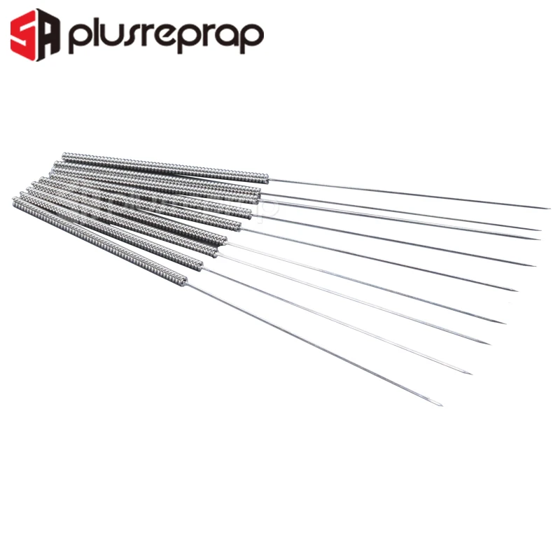 10PCS Nozzle Cleaning Needle Special Drill Cleaner Stainless Steel For MK8 V6 Nozzles Through Holes 0.2-1.0mm 3D Printer Parts