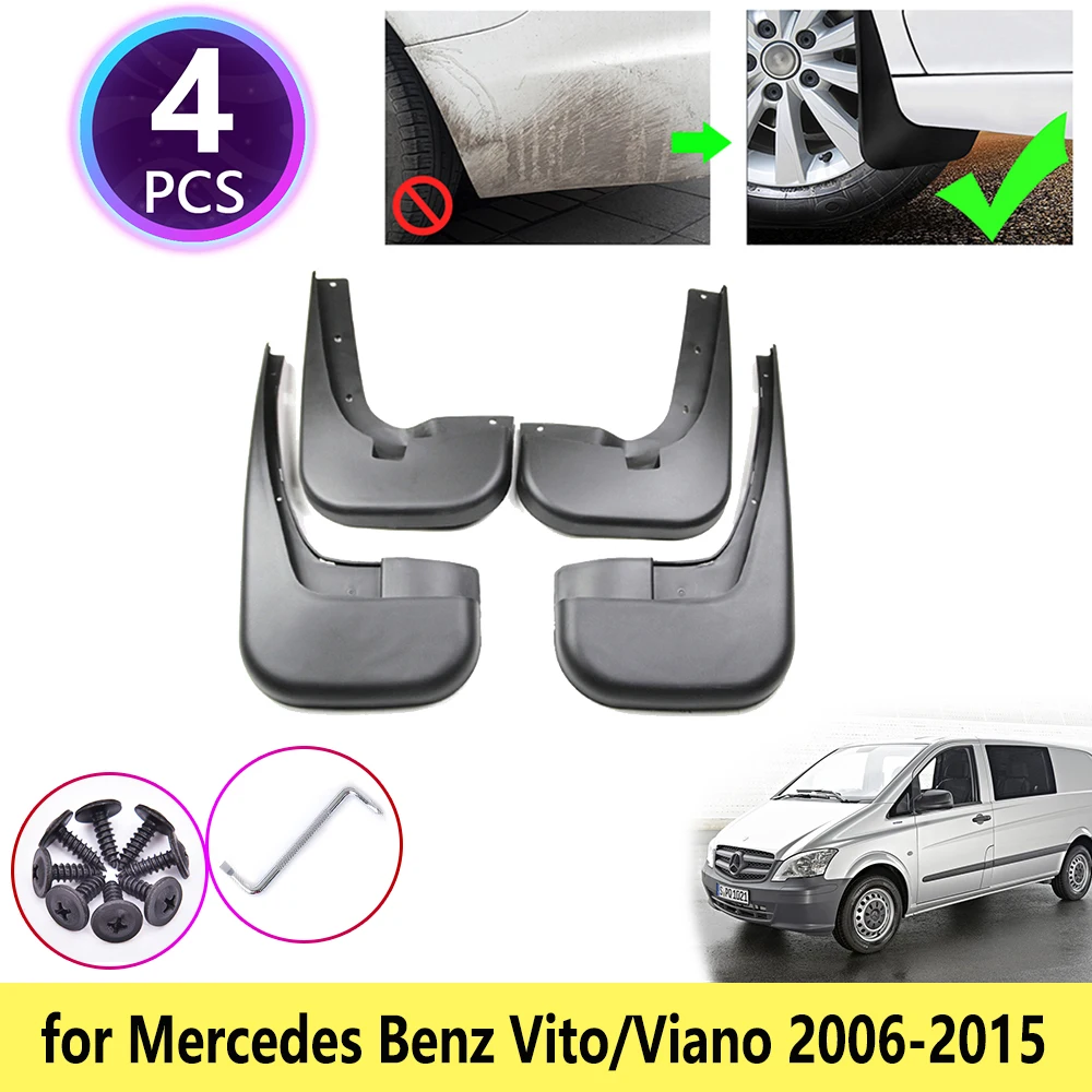 4 шт. для Mercedes Benz V-Class Vito Viano W639 2006 ~ 2015 Брызговики автомобильные аксессуары 2011 |