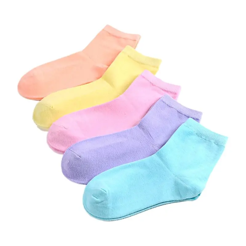 Японские хлопковые короткие носки для женщин и девочек в стиле Харадзюку, яркие цвета, чулочно-носочные изделия Y1AC