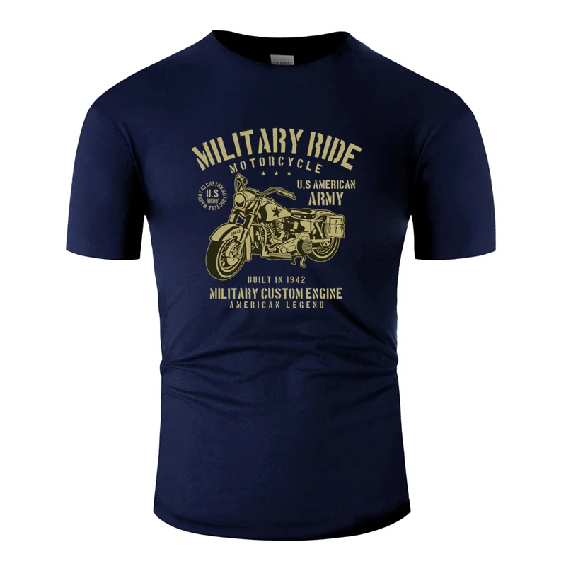 Men-Navy Blue Новая дышащая Военная Футболка "поездка" Мужская армейская зеленая размера плюс 3xl 4xl 5xl Натуральная мужская футболка потрясающий юмористический хип-хоп Топ - Цвет: Men-Navy Blue